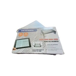 Magnifier Hands Free 3X CD-21163 Power Supply 3 AAA or USB 6 LED Brightness New‎